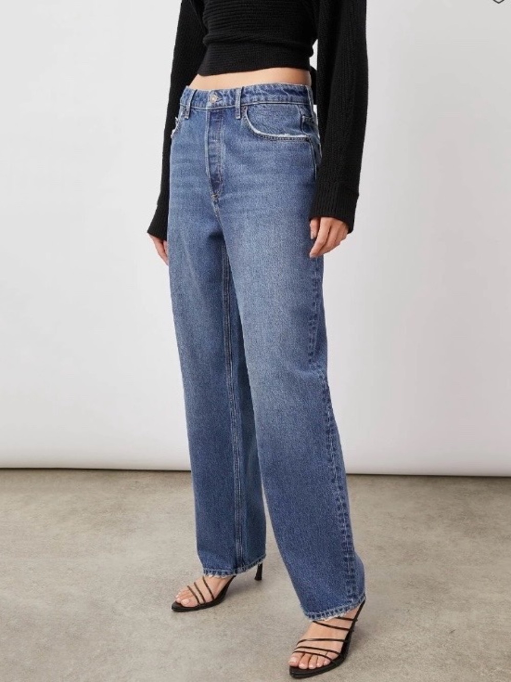 RAILS Speedway 90'S Boyfriend Jean Slate Sky  Blue size 28
